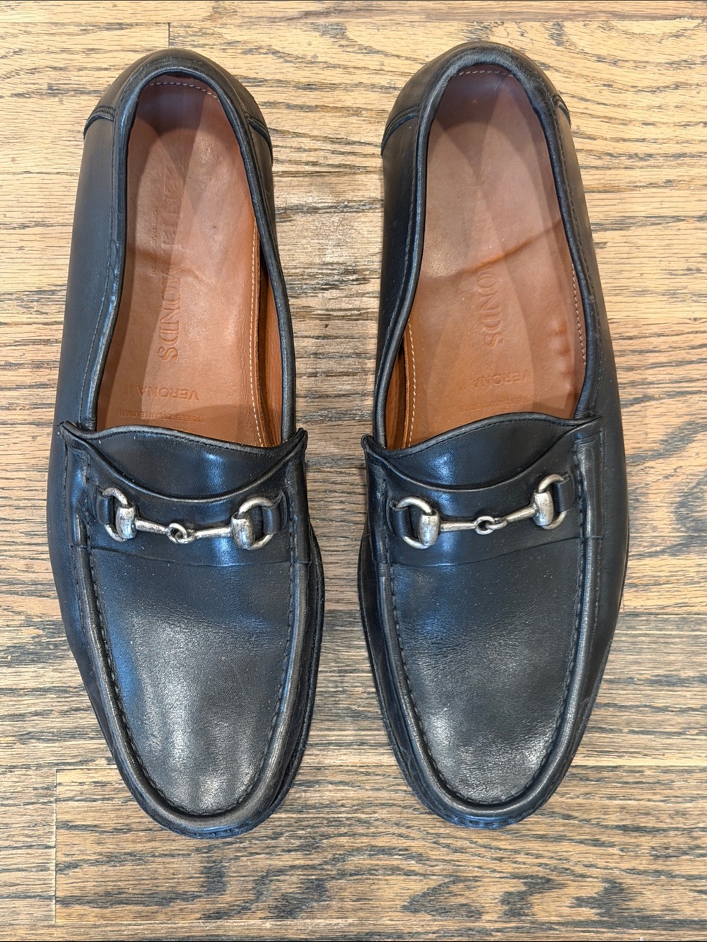 Allen Edmonds Black Leather Bit Loafers